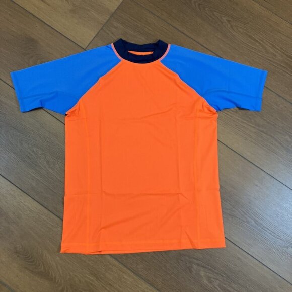 Lands' End NWT Blue - Orange Rashguard Swim Shirt Top Sz XL - Picture 7 of 7